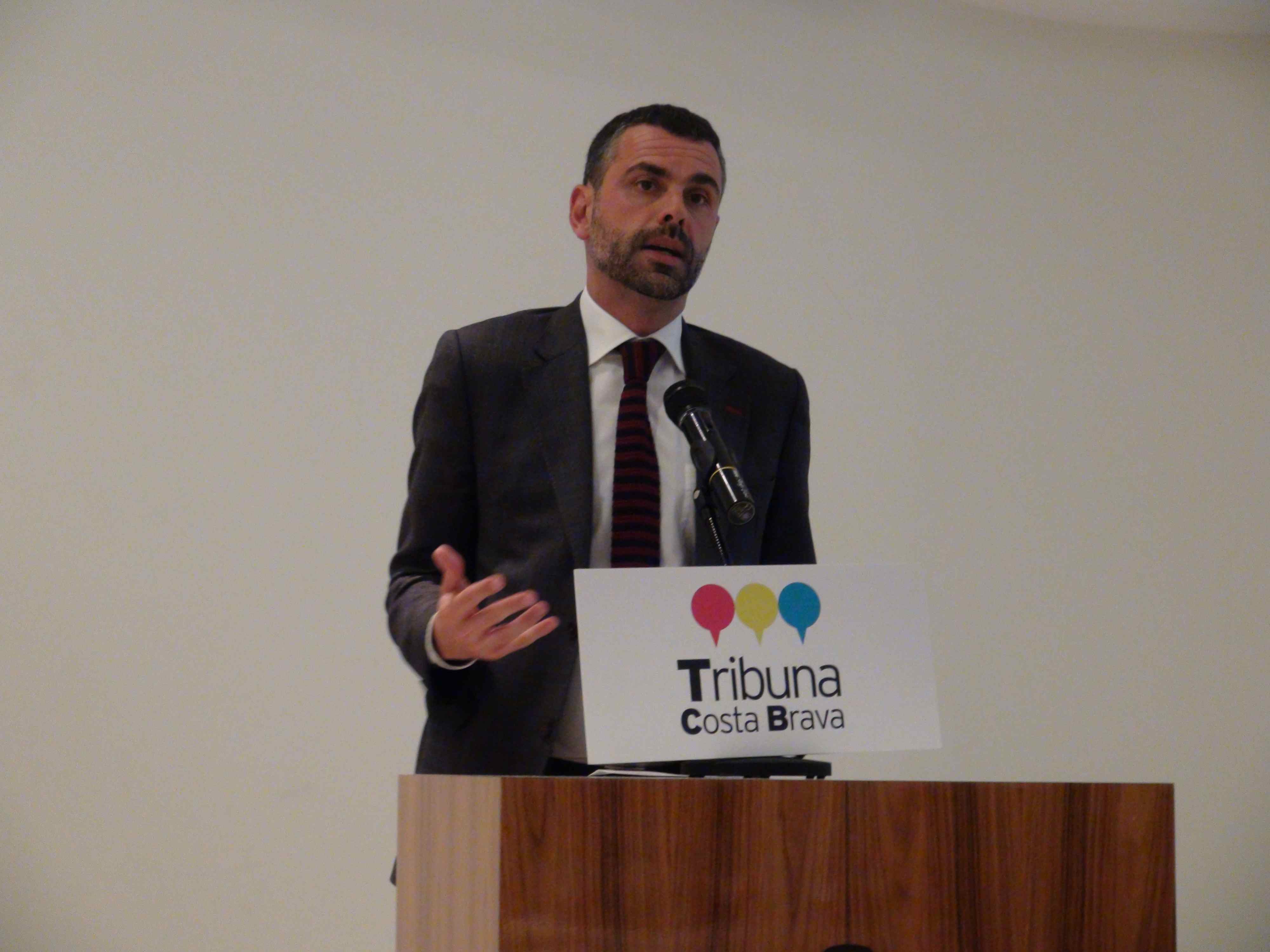 Santi Vila, conseller de Territori i Sostenibilitat, a la Primera Tribuna Costa Brava